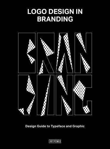 'LOGO DESIGN IN BRANDING', in white font on black cover, by Artpower International.