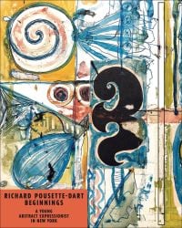 Abstract painting on cover of 'Richard Pousette-Dart Beginnings, A Young Abstract Expressionist in New York', by Kettle's Yard.