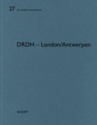 DRDH ARCHITECTS, in black font down left edge of blue cover.