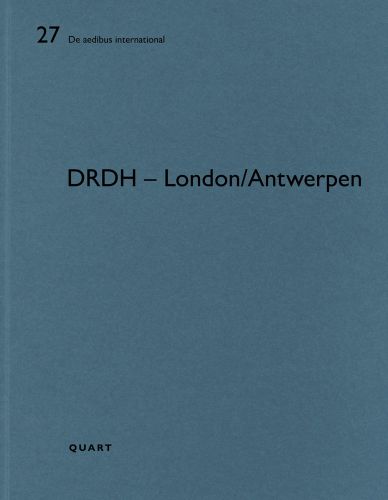 DRDH ARCHITECTS, in black font down left edge of blue cover.