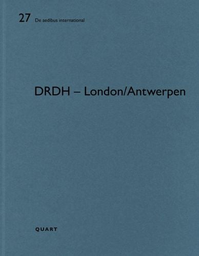 DRDH ARCHITECTS, in black font down left edge of blue cover.