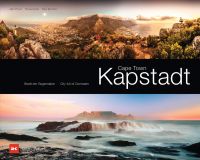 Book cover of Cape Town, City Full of Contrasts, with a mountainous landscape, and seascape below. Published by Delius Klasing Verlag GmbH.