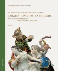 Meissen porcelain group of figures, cherub holding bow, on cover of 'Die autonomen figürlichen Plastiken Johann Joachim Kaendlers und seiner Werkstatt zwischen 1731', by Arnoldsche Art Publishers.