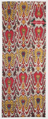 Book cover of Global Ikat, with patterned ikat textiles. Published by Hali Publications.