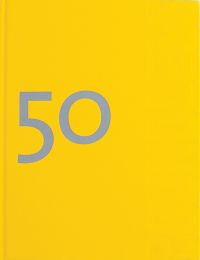 BOUNDLESS, in white font to right edge of yellow cover, 50 Years of Curiosity, in black font to centre left, by ORO Editions.