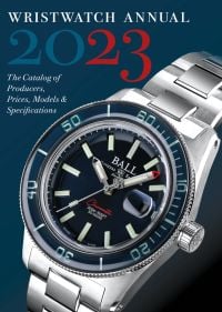 Ball Watch Company Engineer M Skindiver III Beyond Limited Edition, domed sapphire bezel, on cover of 'Wristwatch Annual 2023', by Abbeville Press.