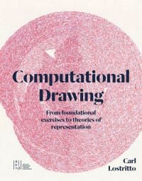 CAD of pink textured shape, on cover of 'Computational Drawing: From Foundational Exercises to Theories of Representation', by ORO Editions.