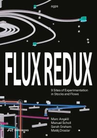 FLUX REDUX, in white font to centre of black cover, with white connecting wires, by Park Books.