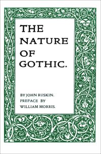 White book cover of The Nature of Gothic, featuring a decorative floral print in green. Published by Pallas Athene.