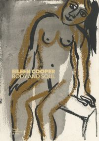Pastel sketch of nude white female figure, on cover of 'Eileen Cooper: Body and Soul', by Royal Academy of Arts.
