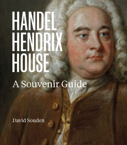 Painting of George Frideric Handel, on cover of 'Handel Hendrix London, A Souvenir Guide', by Scala Arts & Heritage Publishers.