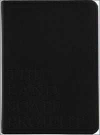 THE LANDSCAPE PROJECT, in embossed font to centre of black leather cover, by ORO Editions.