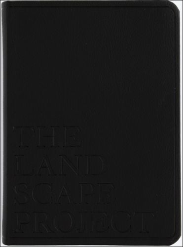 THE LANDSCAPE PROJECT, in embossed font to centre of black leather cover, by ORO Editions.