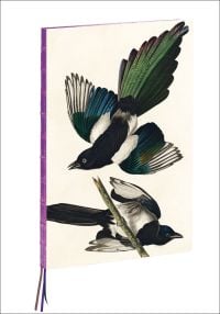 Two birds on cover of 'Magpies, James Audubon A4 Notebook', by teNeues Stationery.