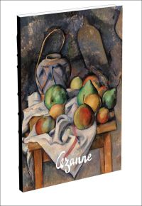Post-impressionist still life painting on cover of 'Ginger Jar, Paul Cezanne Sketchbook', by teNeues Stationery.