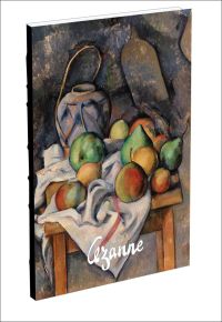 Sketchbook cover of Ginger Jar, Paul Cezanne Sketchbook, with a post-impressionist still life painting. Published by teNeues Stationery.