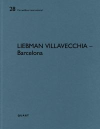 '28 De aedibus international LIEBMAN VILLAVECCHIA – Barcelona', in black font on blue cover by Quart Publishers.