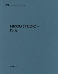 '29 De aedibus MIKOU STUDIO - Paris', in black font, on blue cover by Quart Publishers.