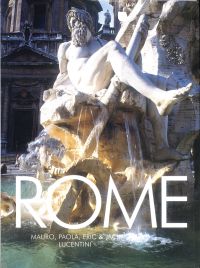 Fiumi Fountain in Italy, on cover of 'Rome, Pallas Guides', by Pallas Athene.