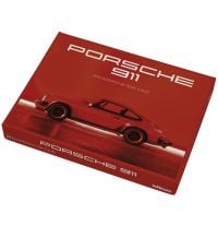 Box cover of Red Porsche 911: Art Cards, with sports car. Published by teNeues Books.