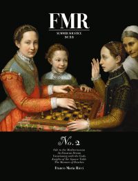 Book cover of FMR No. 2: Summer Solstice 2022, with a painting of four figures playing chess. Published by Franco Maria Ricci editore.