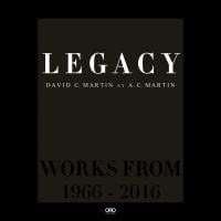 Black cover of 'Legacy, David Martin at AC Martin', by ORO Editions.