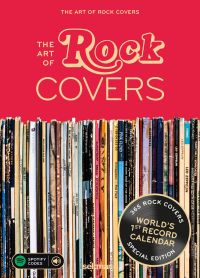 Book cover of The Art of Rock Covers: Best-Of Collection Vol. 01, with a shelf of records. Published by Seltmann Publishers.