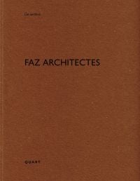Book cover of FAZ architectes: De aedibus. Published by Quart Publishers.