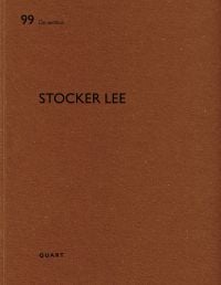 Brown cover of architect monograph on 'Stocker Lee', by Quart Publishers.