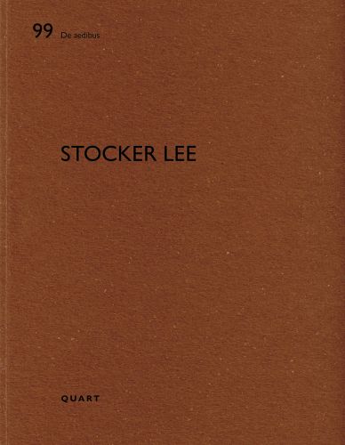 Brown cover of architect monograph on 'Stocker Lee', by Quart Publishers.