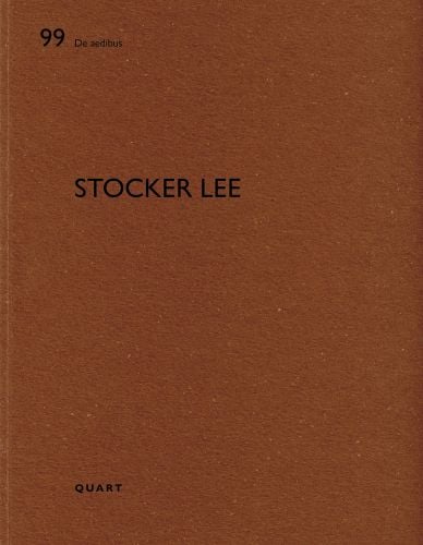 Brown cover of architect monograph on 'Stocker Lee', by Quart Publishers.