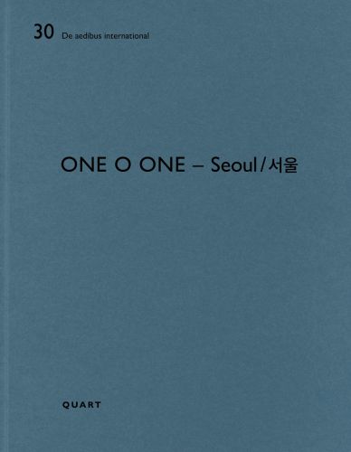 Blue cover of architect monograph on 'One O One – Seoul', by Quart Publishers.