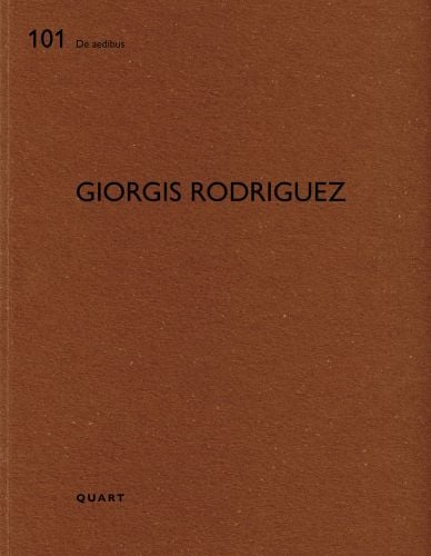 Brown cover of architecture monograph 'Giorgis Rodriguez', by Quart Publishers.