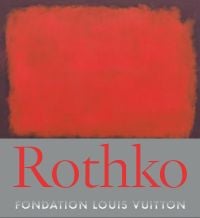 Orange abstract painting on cover of exhibition catalog 'Rothko' by Citadelles & Mazenod.