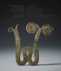 Book cover of West African Bronze Masterworks, The Syrop Collection, featuring a snake-like metal sculpture. Published by 5 Continents Editions.