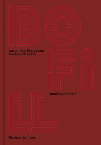 Burgundy cover of 'Ricardo Bofill, Les Années françaises/The French Years', by Editions Norma.