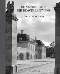 Book cover of The Architecture of Sir Edwin Lutyens, with the Grade II listed building, Middleton Park House, Oxfordshire. Published by ACC Art Books.