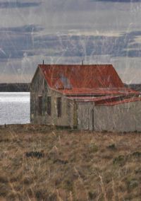 Book cover of Sean Palfrey: Home, with a building near a lake. Published by Hurtwood Press Ltd.