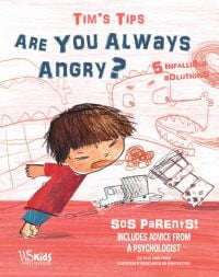 Young child in red t-shirt shouting in anger, on cover of 'Are You Always Angry?, SOS Parents', by White Star.