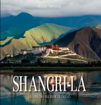 Lhasa hotel in the mountains, on cover of 'Shangri-La, Along the Tea Road to Lhasa', by White Star.