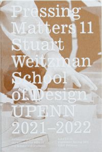 Hands moving paper shapes on cover of 'Pressing Matters 11', by ORO Editions.