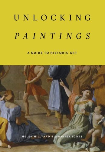 Painting detail of Poussin's "The Triumph of David", on cover of 'Unlocking Paintings', by Dulwich Picture Gallery.