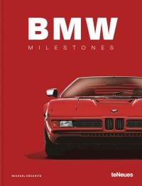 Book cover of Michael Köckritz's guide BMW Milestones, featuring the front of a red BMW M1. Published by White Star.