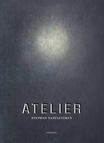 Pale grey cover with hazy circle shape, of 'Atelier', by Hannibal Books.