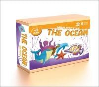 Activity box of The Ocean, with a purple octopus, whale, blue dolphin and starfish. Published by White Star.