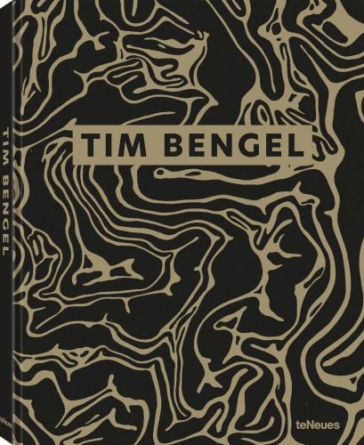 Gold pattern on black cover of 'Tim Bengel', by teNeues Books.