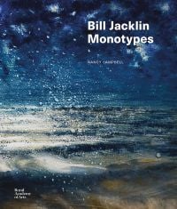 Book cover of Nancy Campbell's Bill Jacklin, with a seascape with flecks of sea spray. Published by Royal Academy of Arts.