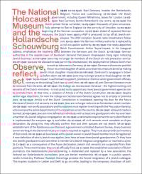 Book cover of The National Holocaust Museum and the Hollandsche Schouwburg. Published by Waanders Publishers.
