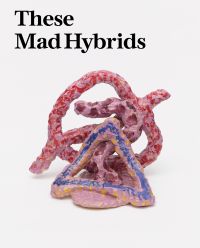 Book cover of These Mad Hybrids: John Hoyland and Contemporary Sculpture, with an abstract sculpture. Published by Ridinghouse.