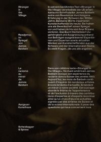 Book cover Stranger in the Village: Le racisme au miroir de James Baldwin. Published by Scheidegger & Spiess.